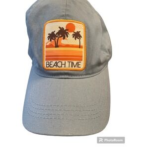 David and Young Blue Adjustable Baseball Cap Hat NWT. "Beach Time"